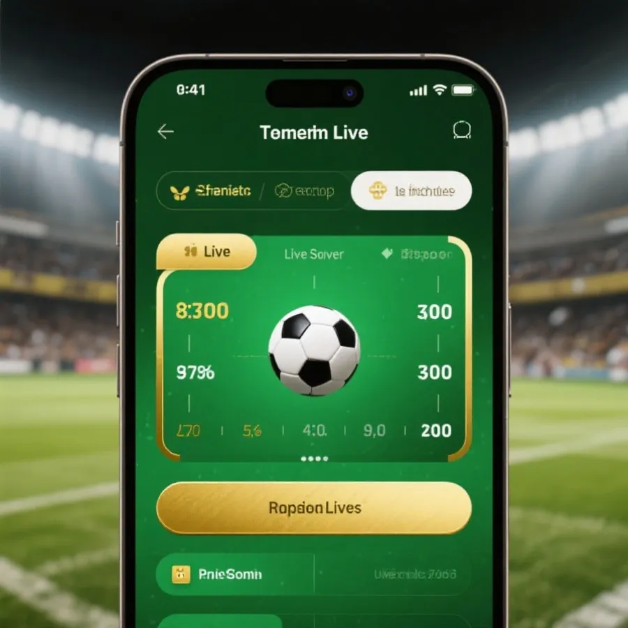 手機版賽事與賠率介面示意